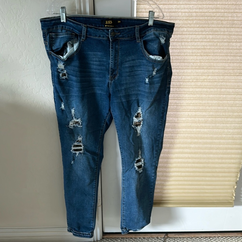 L&B Lucky Blessed Jeans Mid Rise Skinny w/Camo Detail 20